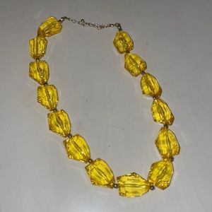 Chunky yellow necklace